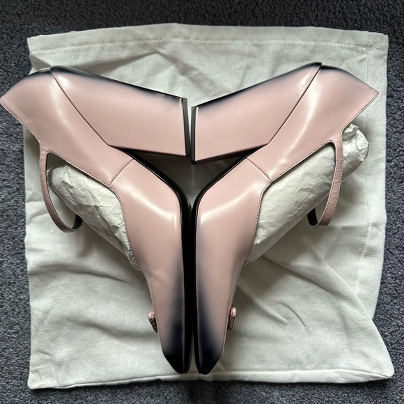 NIB Prada Modellerie Mary Jane pumps pink ombré sz 41 US 11 alabaster heels - Picture 7 of 13